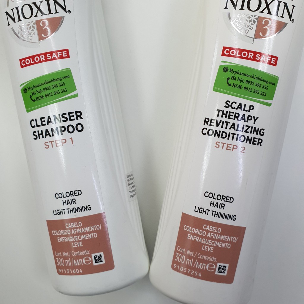 DẦU GỘI XẢ NIOXIN 3 300ML*2 (cho tóc rụng ít hơn 6 tháng, chưa nhuộm)