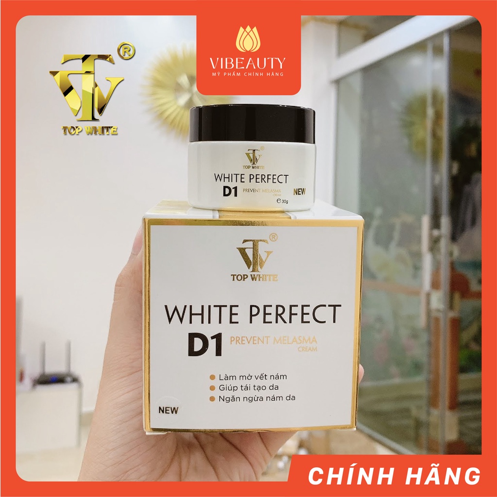 Top White D1 Kem dưỡng trắng da mờ nám tàn nhang