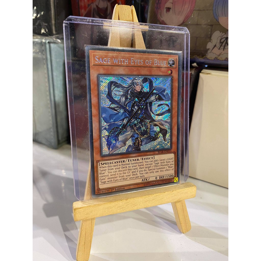 [ Dưa Hấu Yugioh ] Lá bài thẻ bài Sage with Eyes of Blue – Secret Rare - Tặng bọc bài nhựa bảo quản