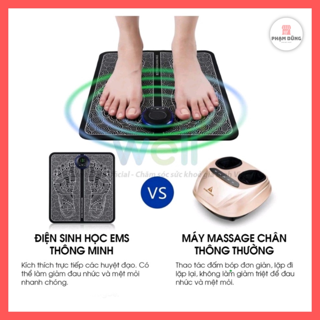 Thảm massage chân EMS , máy massage lòng bàn chân bằng xung điện
