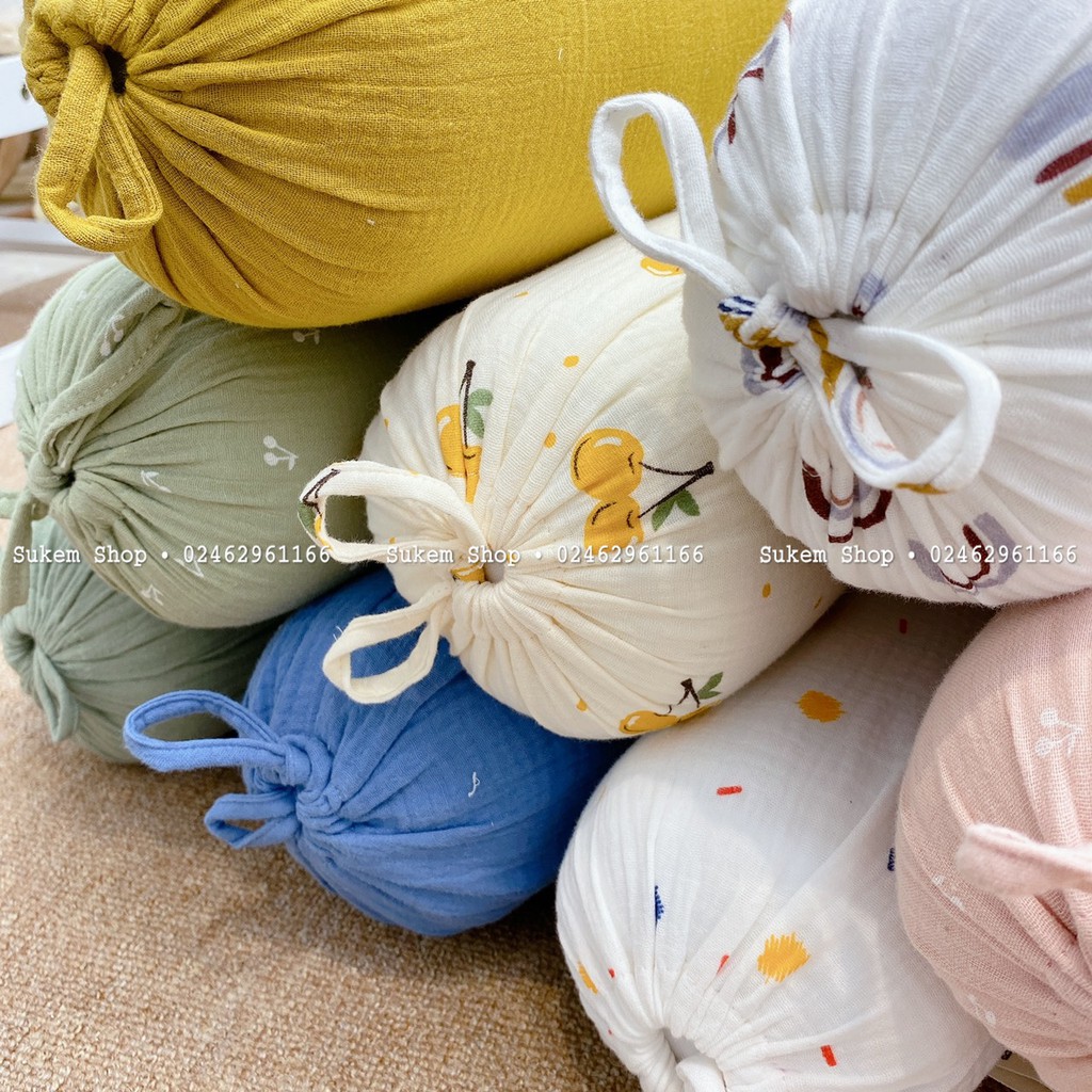 Gối Ôm Cho Bé/Gối Ôm BéBé Vải Xô Muslin Mềm Mại