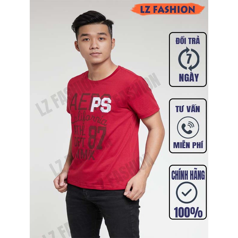 Áo Thun Nam Cổ Tròn Tay Ngắn In Chữ Trước Ngực - LZ FASHION - PS080 | BigBuy360 - bigbuy360.vn