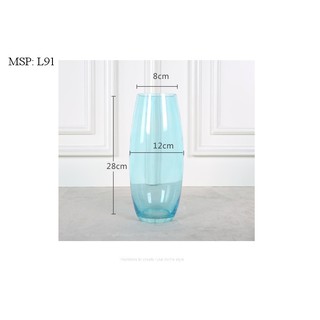 Bình thủy tinh trụ búp