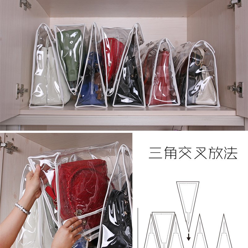 Túi treo túi xách chống bụi chống ẩm bằng PVC trong suốt