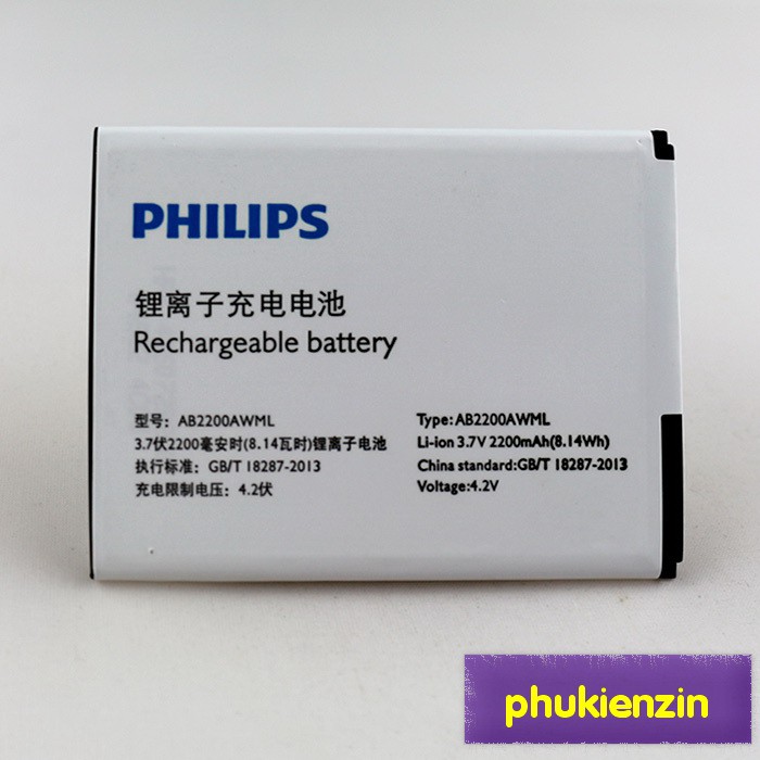 Pin điện thoại Philips W3500 T3500 W3509