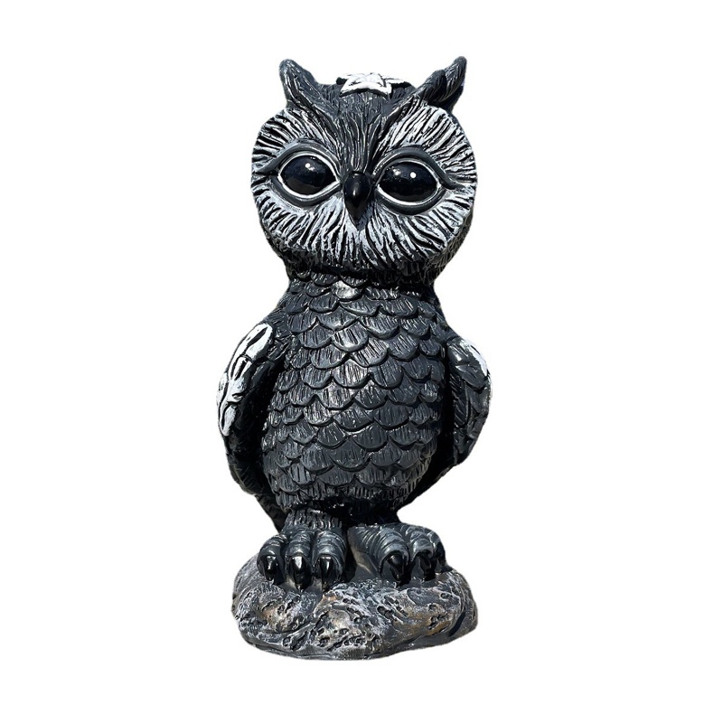 Đồ trang trí Chim Cú Phù Thủy Mini Bằng Nhựa Resin Để Bàn Trang Trí Nhà Cửa / Văn Phòng Dịp Halloween