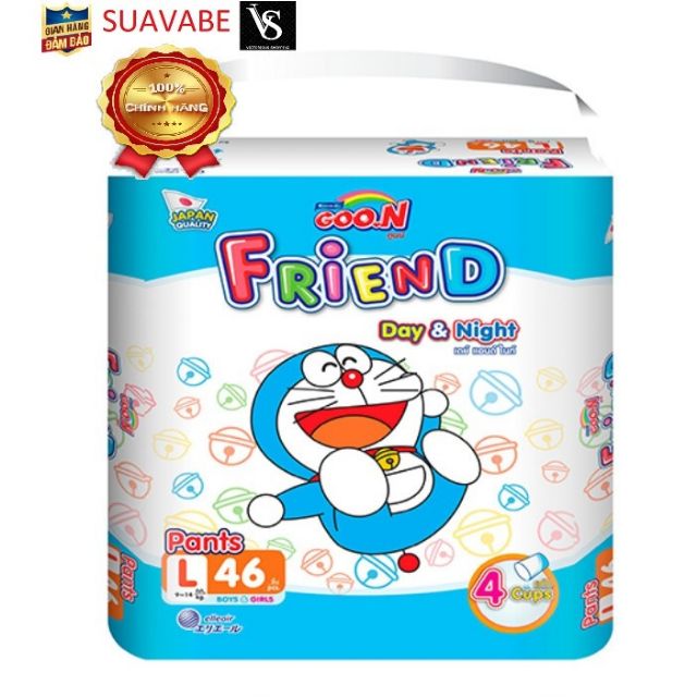 [Mẫu Mới] Đủ Size Tã Quần GooN Friend M54 L46 XL40 XXL34 XXXL22