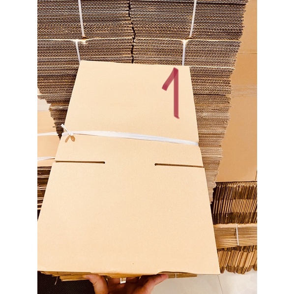[5 bộ] Hộp carton dày đóng gói hàng 24,5x15x8