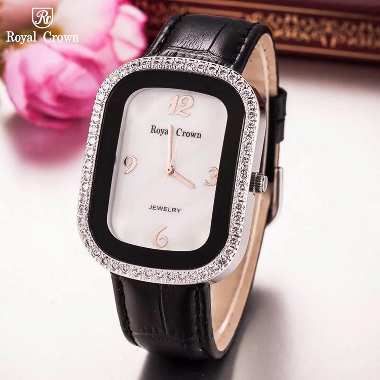 Đồng Hồ Nữ Royal Crown 3771 Chính Hãng Dây Da