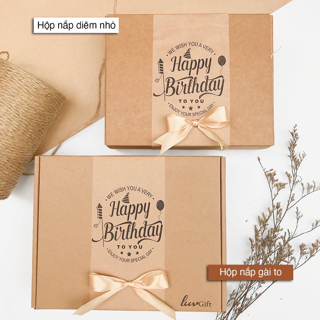 Hộp kraft thiết kế nhiều mẫu - Hộp quà sinh nhật, kỷ niệm, hộp quà cưới, tặng bạn trai, bạn gái | BigBuy360 - bigbuy360.vn
