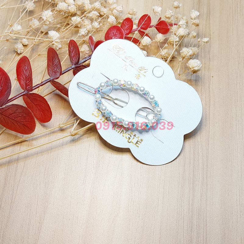 Kẹp Tóc Mái Đính Đá Nhân Tạo, Kẹp Mái Đính Đá Lấp Lánh