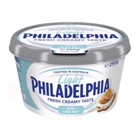 Kem Phomai Phết Giảm 25% Chất béo Philadelphia Kraft 250g