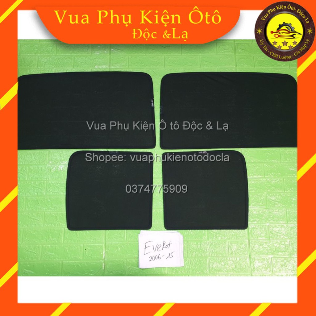 Rèm che nắng theo xe Ford Everest 2006-2015- Bộ 4 tấm dính nam châm