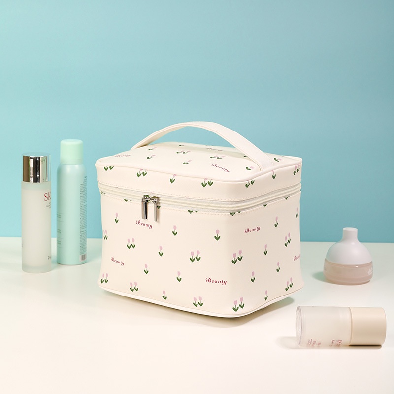 Túi Đựng Mỹ Phẩm Hình Vuông Cỡ Lớn Tiện Dụng