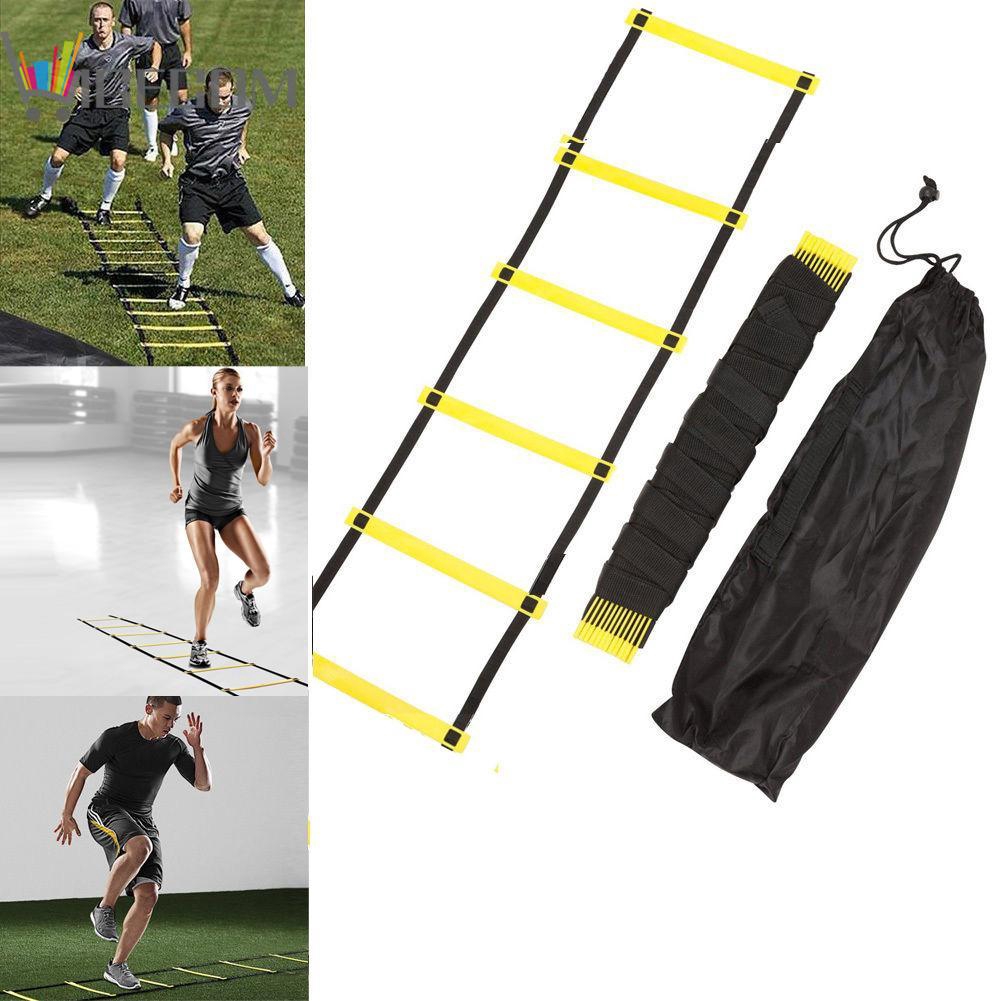 Bộ dụng cụ thang trải sàn bằng nilon chuyên dụng hỗ trợ tập luyện bóng đá