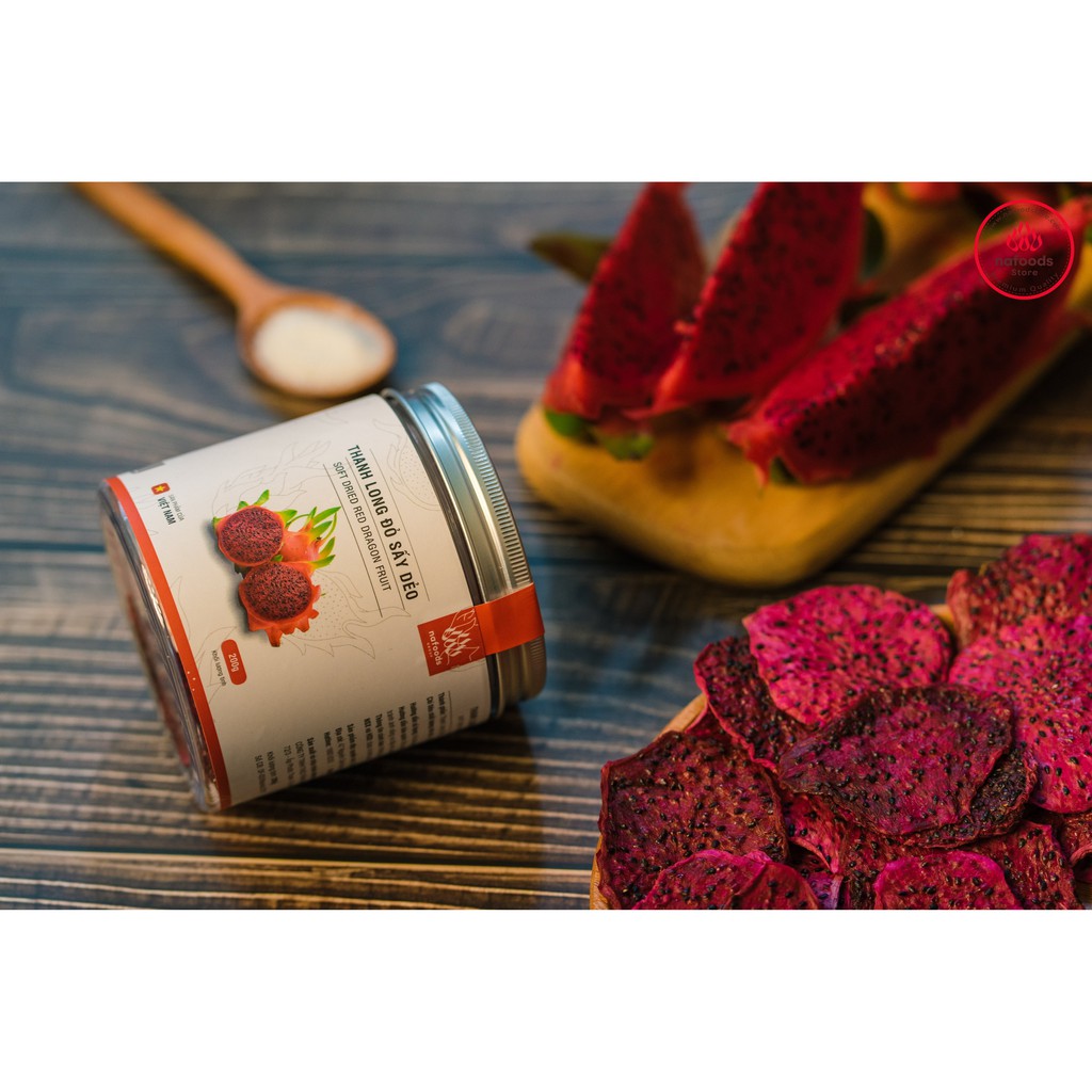 [Cao cấp]  - NAFoods - Thanh long đỏ sấy dẻo  - hũ thủy tinh 200g