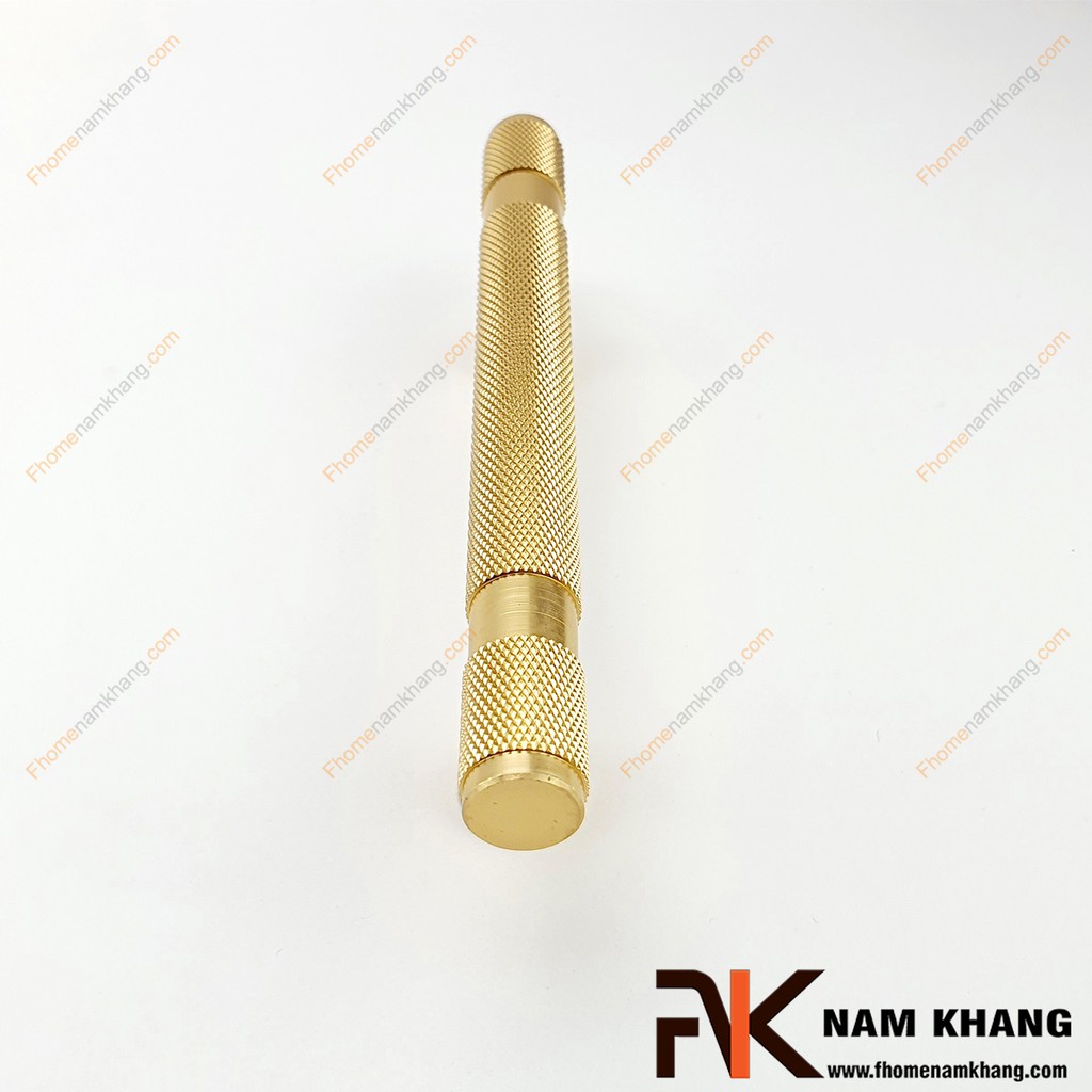 Tay nắm tủ thanh tròn màu vàng NK207S-V