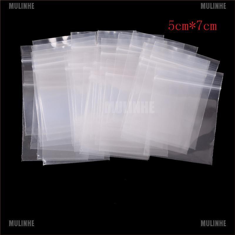 Set 100 túi zip nhựa dày 0.12mm