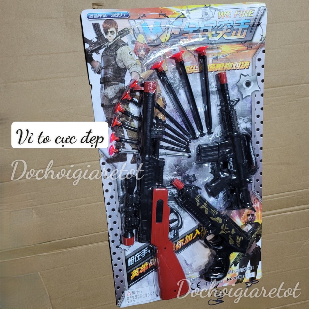 Vỉ cung tên sung nhựa phóng dính tường đồ chơi vận động ngoài trời cho bé