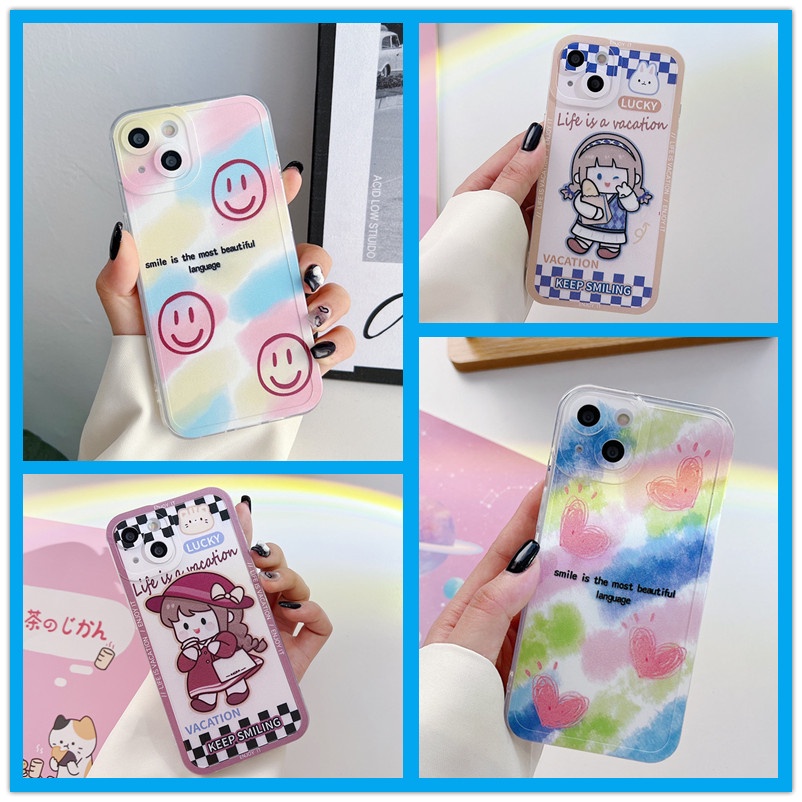 Ốp Điện Thoại Mềm Hình Mặt Cười Cho iPhone 11 pro max 6 6s 7 8 plus xs max 12 pro max XR