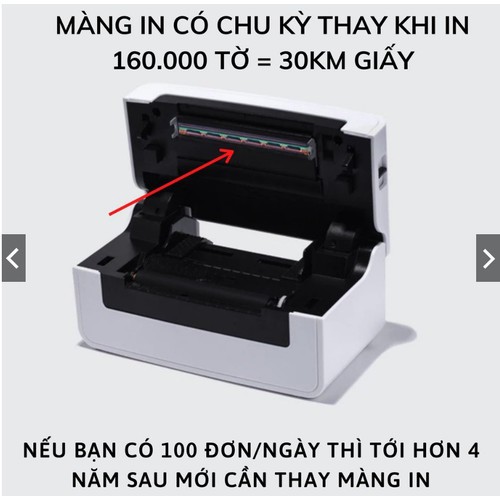 Máy in đơn hàng TMĐT HPRT N41 in đơn hàng, tem mã vạch, livestream, dùng giấy in nhiệt decal dán, máy in bill, hóa đơn | BigBuy360 - bigbuy360.vn