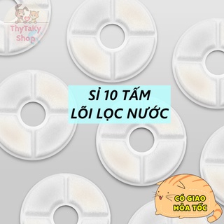 (Sỉ) 10 miếng lọc nước than hoạt tính dùng cho máy uống nước đài phun nước tự động cho mèo chó