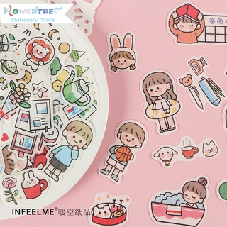 Flowertree Sticker Set 40 hình dán trang trí nhật kí đáng yêu