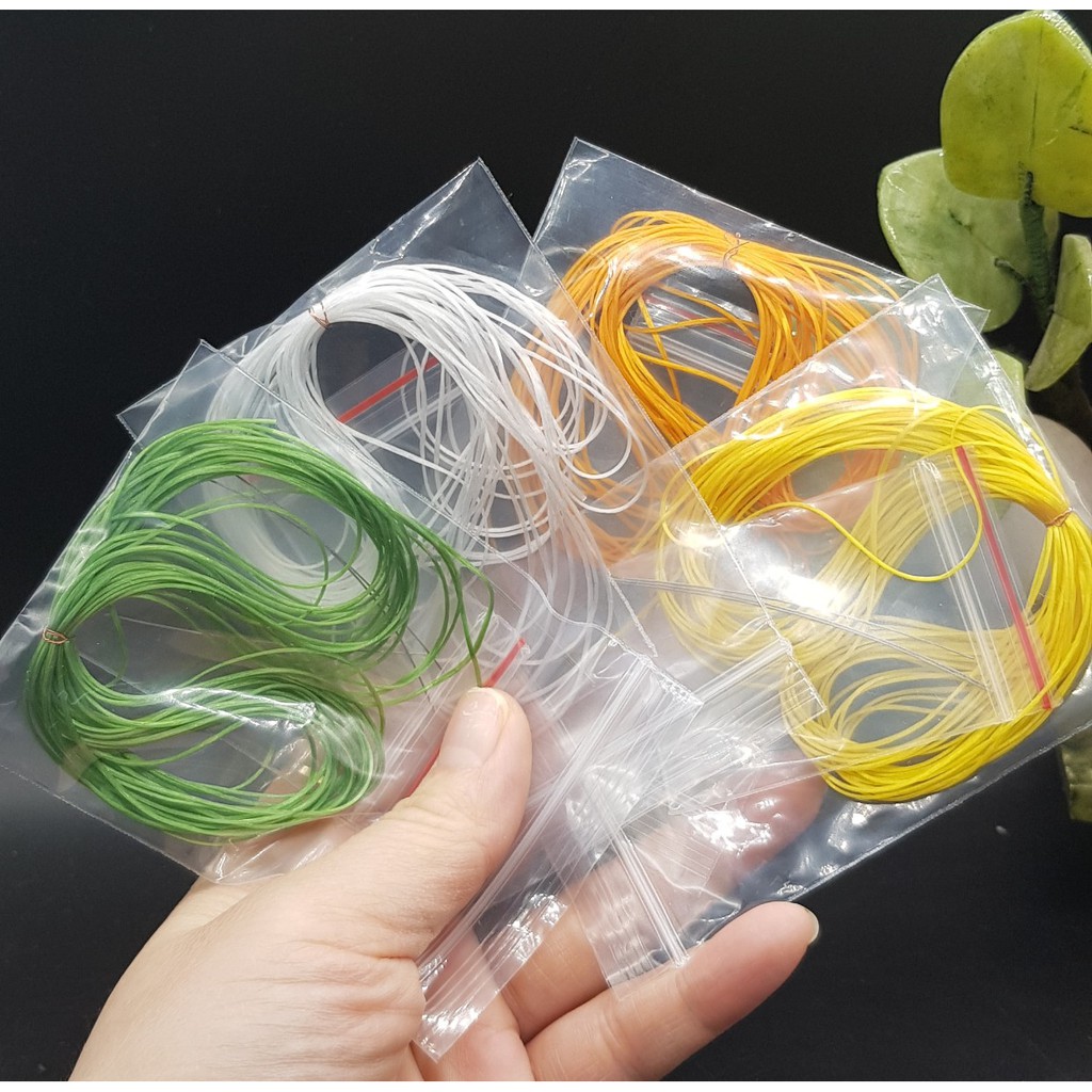 {LOẠI ĐẸP SIÊU DAI BỀN} Dây chun đàn hồi CHUYÊN DỤNG dai gấp 5 lần xâu Vòng mềm mịn, không xơ xước-Đủ màu+Tặng Kèm cáp | BigBuy360 - bigbuy360.vn