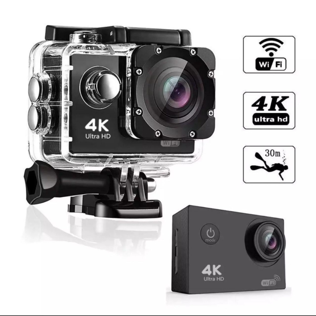 Camera hành trình xe máy, Camera Hành trình chống nước 4K Sports Ultra HD DV Siêu nét - Bảo hành 1 đổi 1