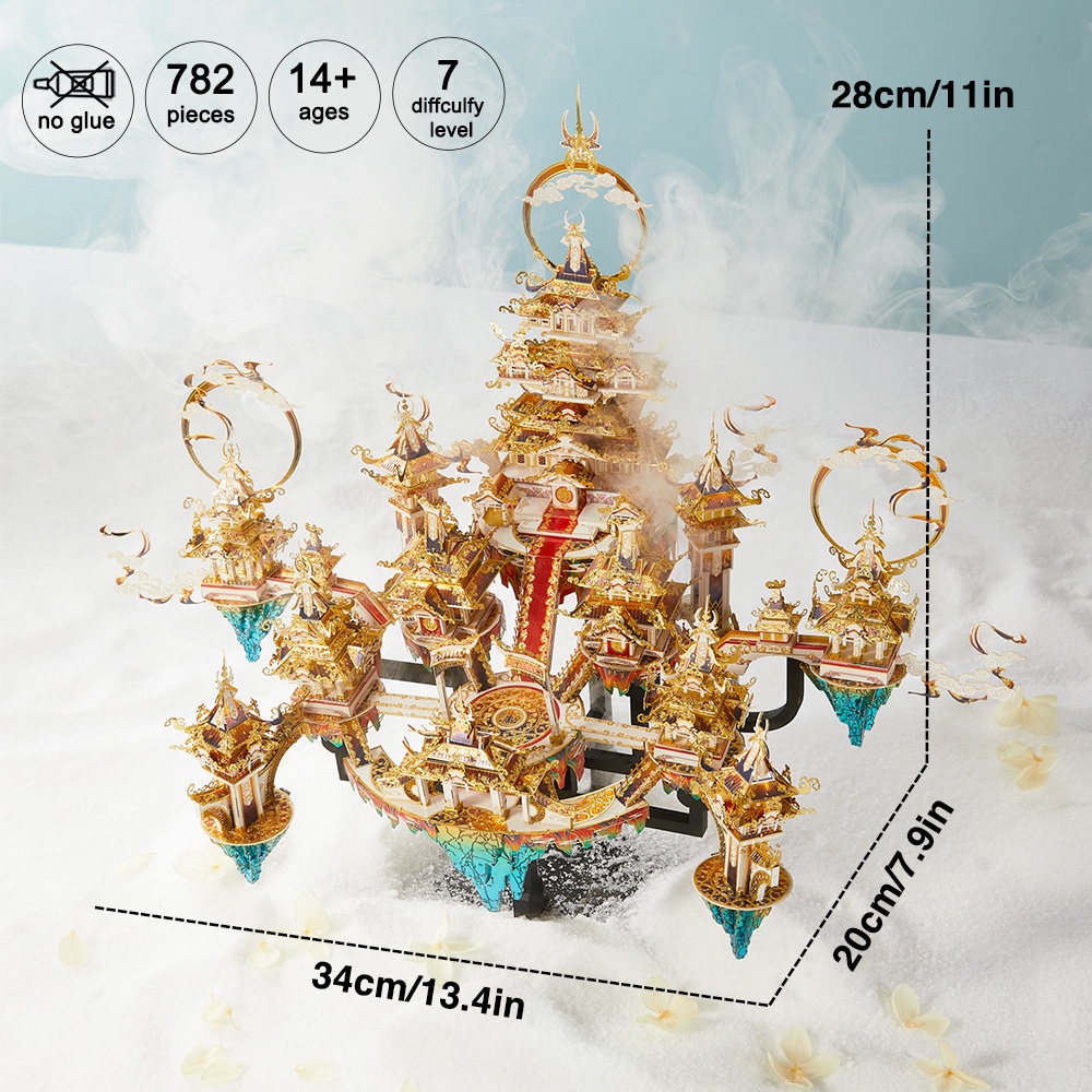 Bộ Đồ Chơi Lắp Ráp Mô Hình 3D Bằng Kim Loại Dành Cho Trẻ Em Và Người Lớn