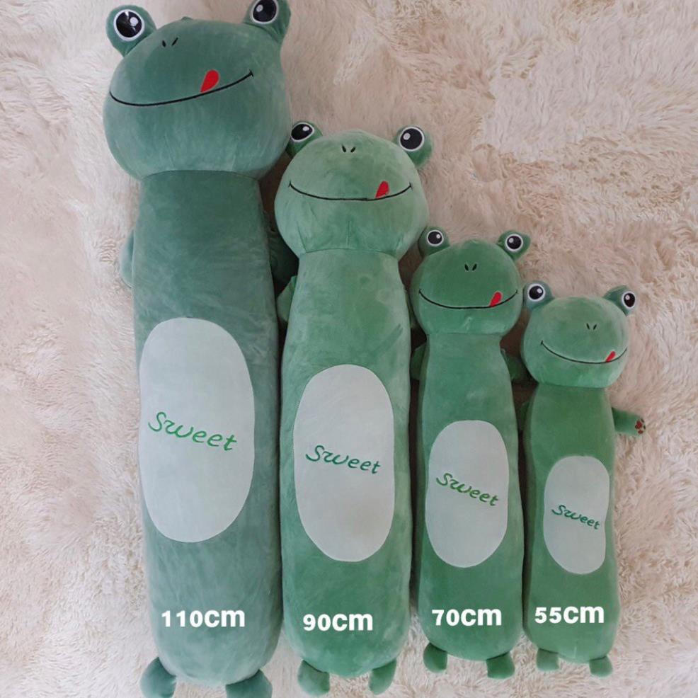 Gấu bông cho bé, Gối ôm hình thú dài 55cm 70cm 90cm 110cm, Mềm Mịn Co Dãn 4 Chiều