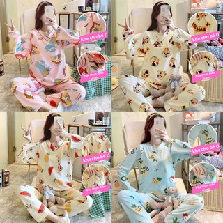 Đồ bộ thun Cotton Cao cấp cho mẹ bầu và mẹ bỉm sau sinh