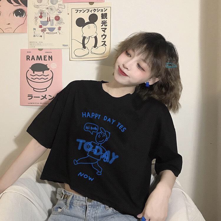 🍰🍓 ÁO THUN 🥑🍍 CROPTOP TAY LỠ ( AT57) | BigBuy360 - bigbuy360.vn