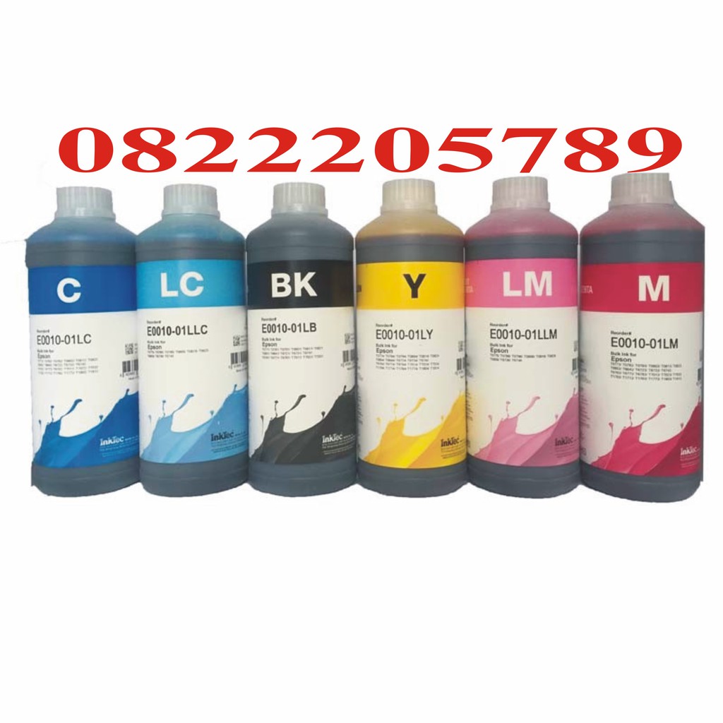Mực nước inktec Hàn Quốc 1000ml cho máy Epson,Canon,Hp,Brother.v.v. 150k 1 chai 1 lít