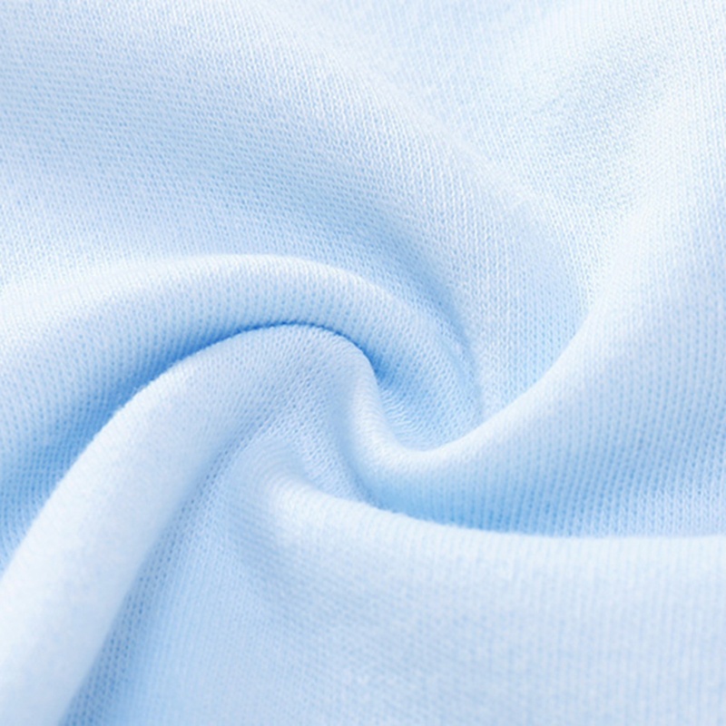 Bộ 2 Yếm Ăn Bằng Cotton Mềm Mại Màu Trơn Giữ Ấm Cho Bé
