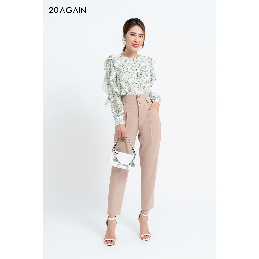 Quần Âu Nắp Túi Đính Cạp QAA1049 20AGAIN | BigBuy360 - bigbuy360.vn