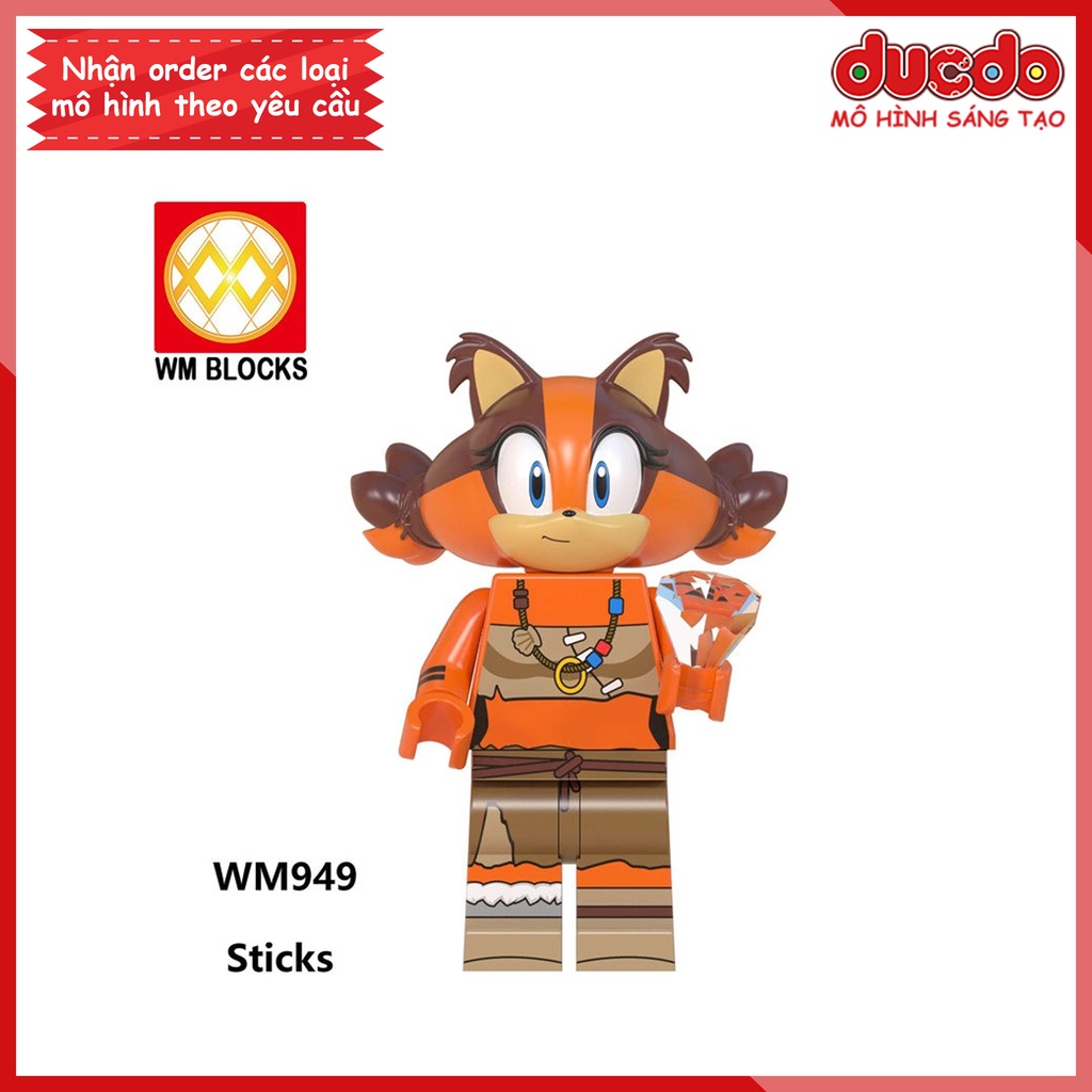 Minifigures các nhân vật trong nhím Sonic the Hedgehog - Đồ chơi Lắp ghép Xếp hình Mini Mô hình WM WM6088