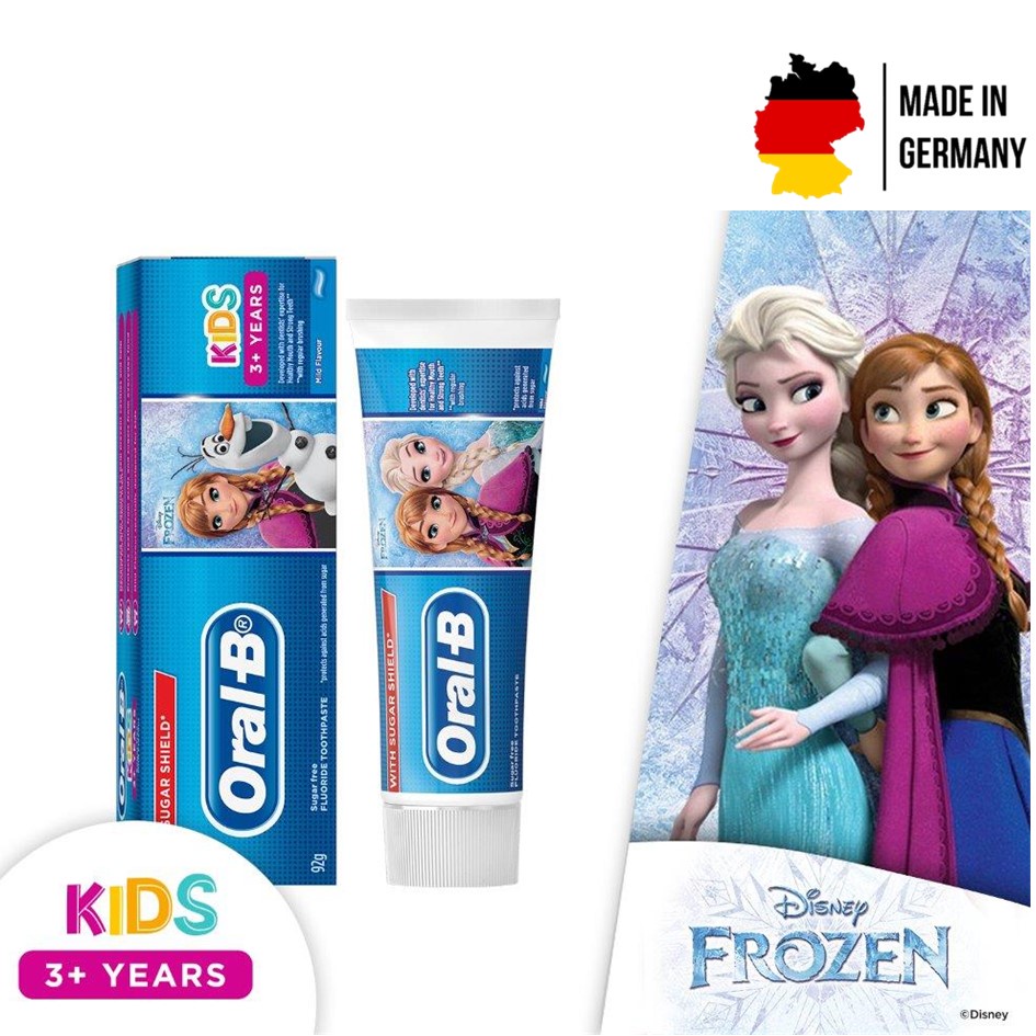 Kem Đánh Răng Cho Bé từ 3 tuổi Oral-B Kids 3+ Disney Frozen 92g