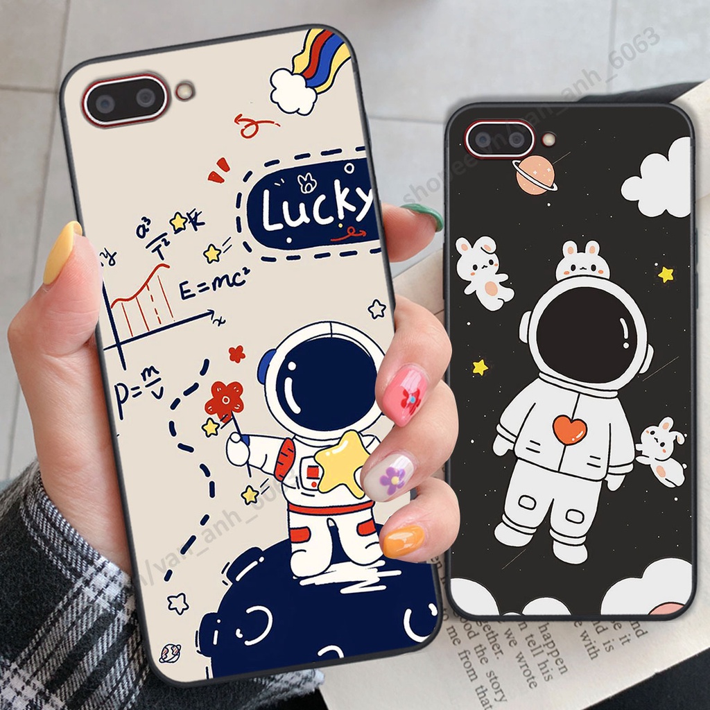 Ốp Oppo A3s / A1k hình bầu trời, phi hành gia đẹp, ốp lưng điện thoại oppo viền dẻo cao cấp