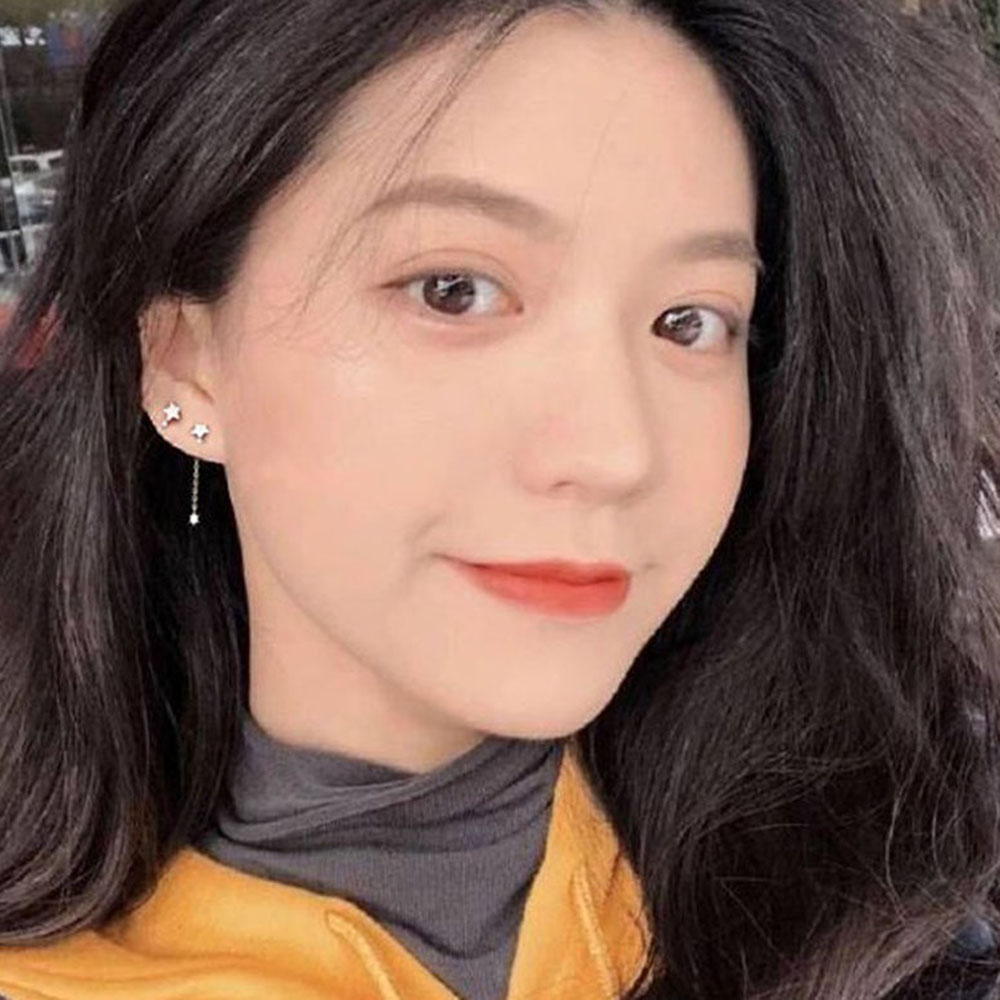 Bông Tai Dáng Dài Hình Ngôi Sao Xinh Xắn Cho Nữ