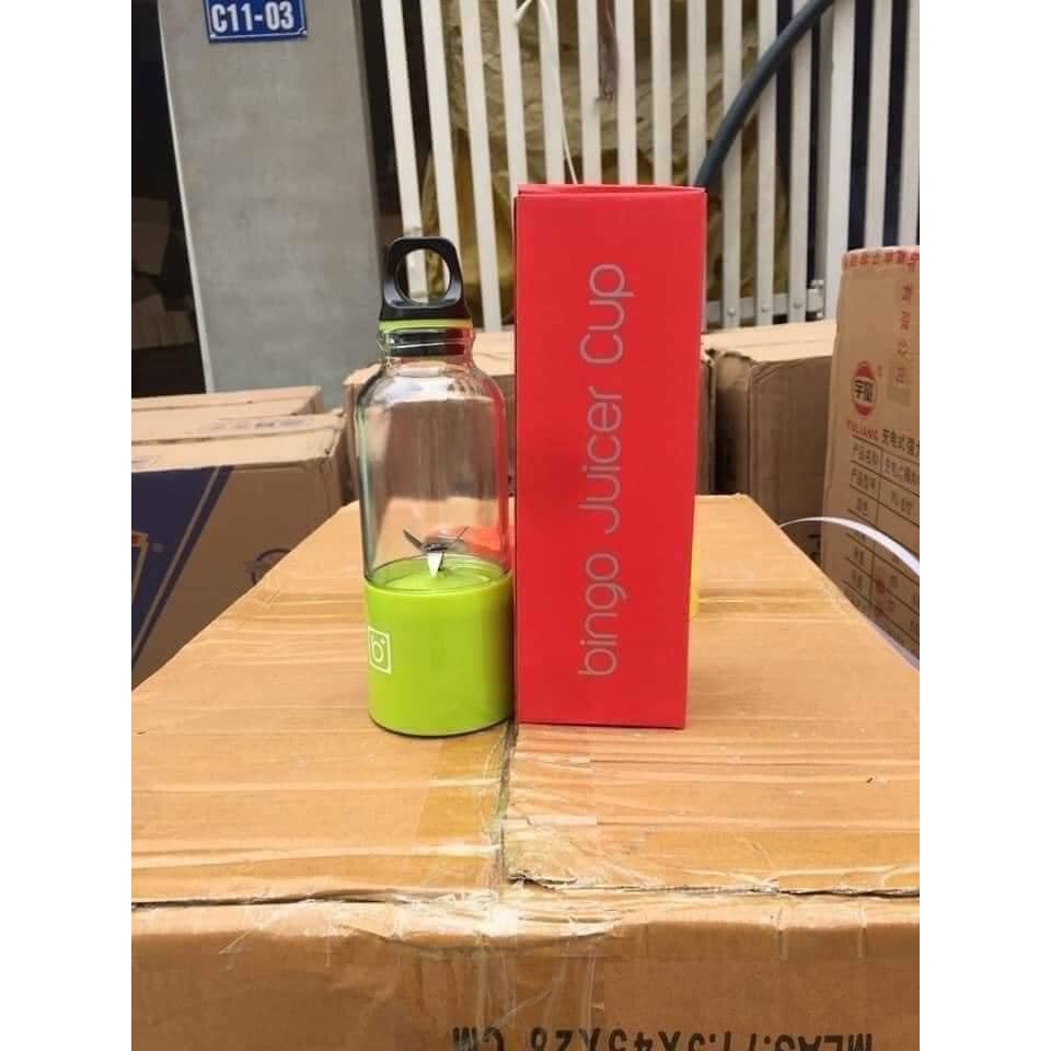 Máy Say Sinh Tố Cầm Tay Mini Sạc Pin BINGO JUICER CUP 500Ml
