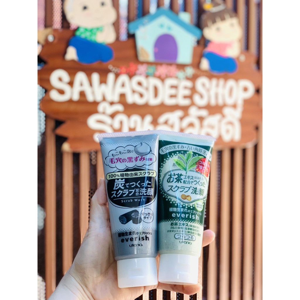 1 TUÝP SỮA RỬA MẶT KIÊM TẨY DA CHẾT UTENA EVERICH SCRUB 130G