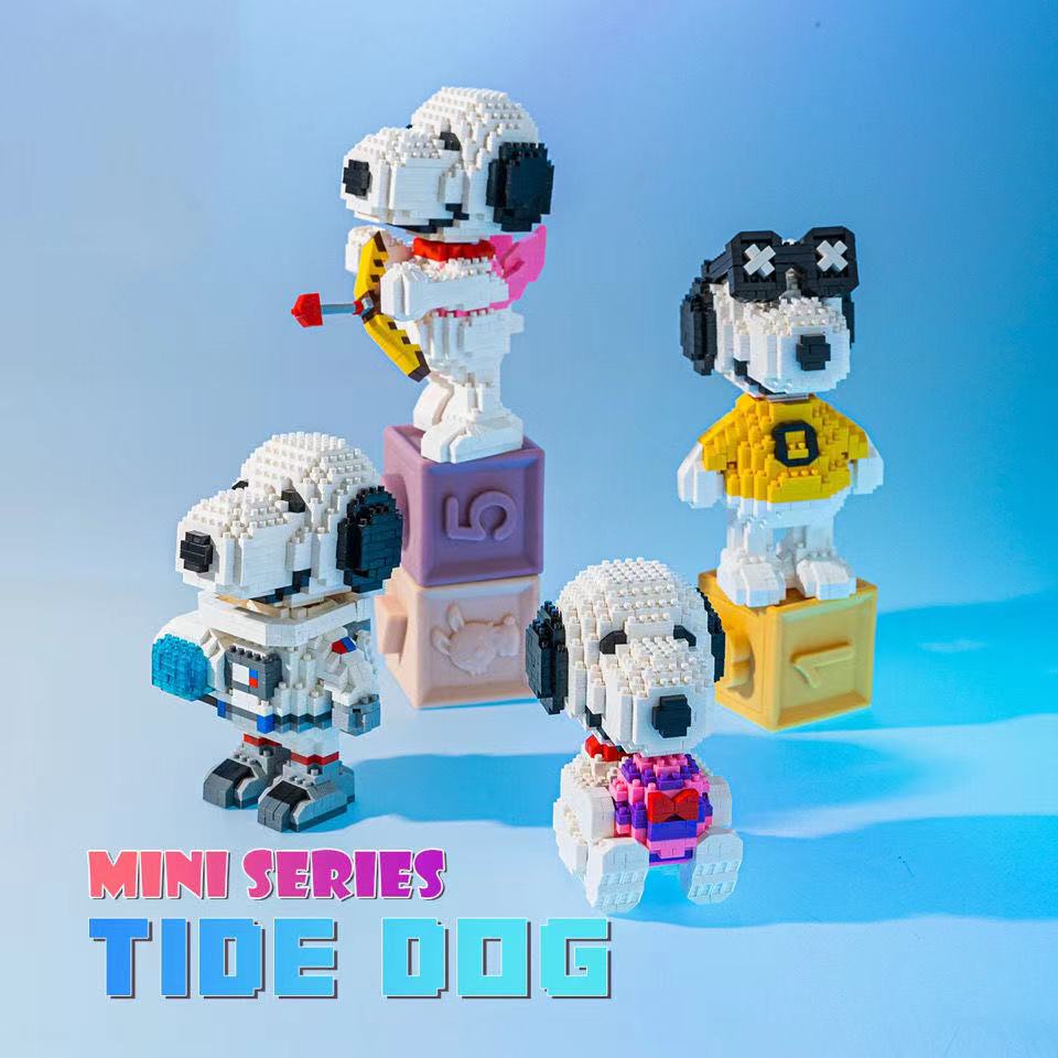 Đồ Chơi Lego Lắp Ráp Hình Chú Chó snoopy Dễ Thương Cho Bé