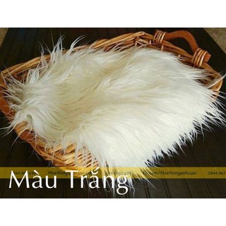 Thảm lông dài Đạo cụ chụp sơ sinh Thảm lông chụp cho bé