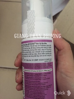 Bọt vệ sinh phụ nữ Betadin