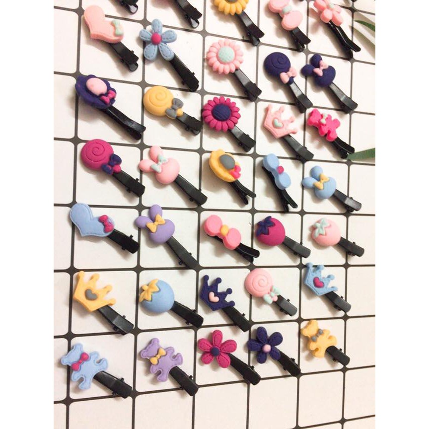 Hộp 40 kẹp tóc cho bé (HỘP NHỰA)