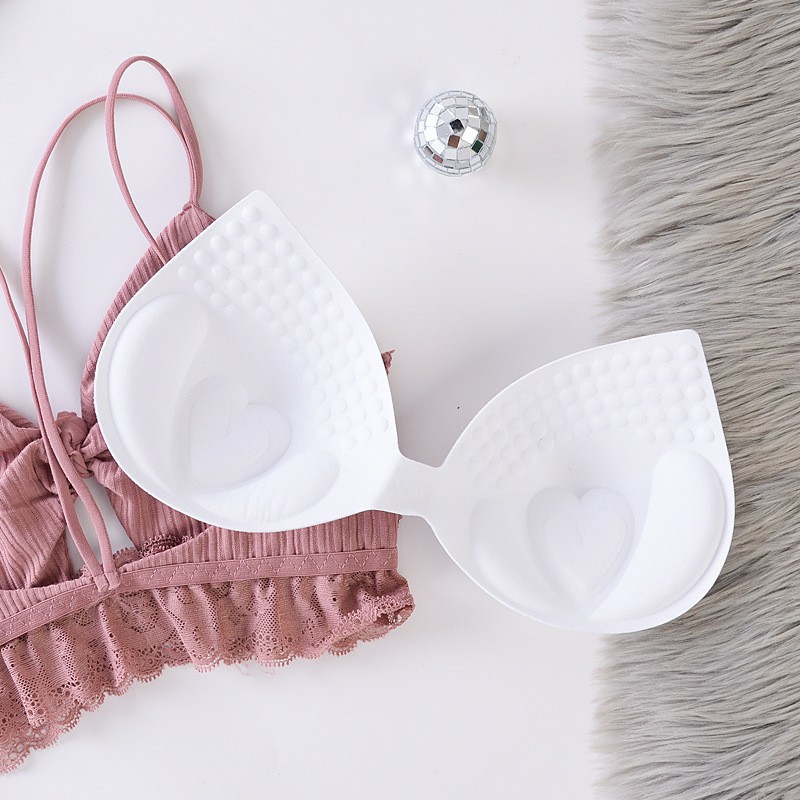 Áo Lót Nữ Ren Cotton Thắt Nơ Gân Tăm Đệm Mỏng Mềm, Co Giãn Thoải Mái Hieu Store24h - 9905