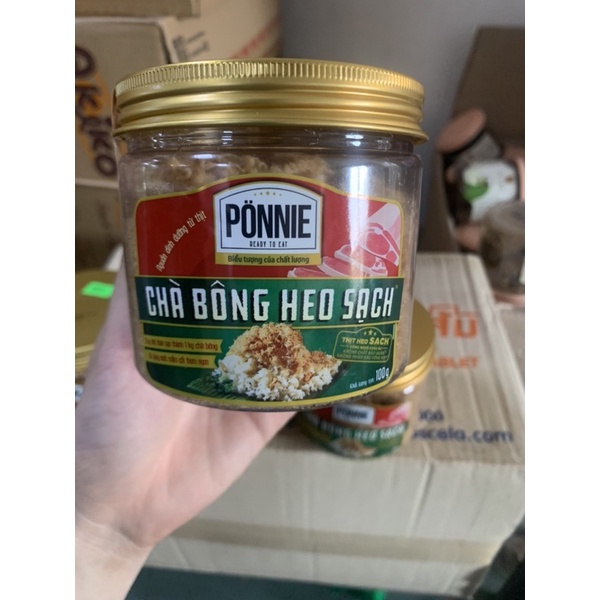 Chà Bông Heo Sạch PONNIE  Hộp 100g