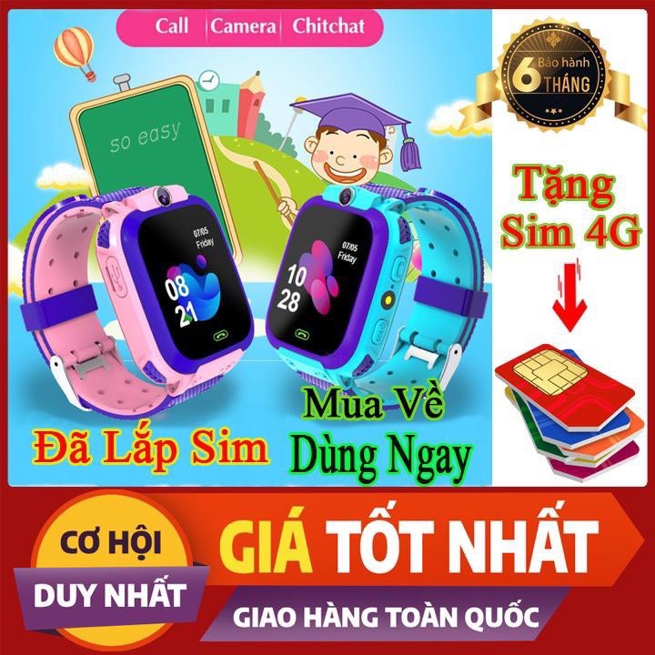 Đồng Hồ Thông Minh Trẻ Em Y92 Và Q12 Định Vị Lắp Sim Nghe Gọi Nhắn Tin Chống Nước Có Tiếng Việt Bảo Hành 12 Tháng