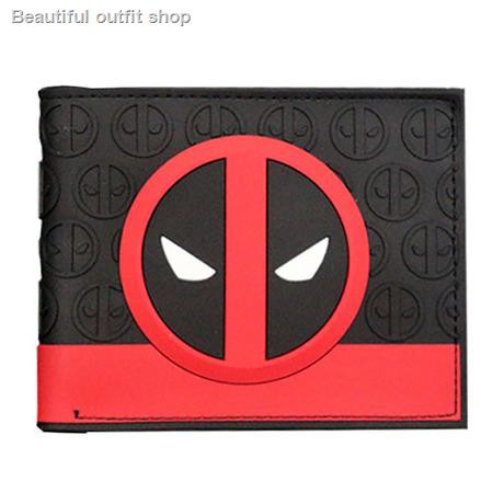 Ví ngắn unisex hình Deadpool phong cách truyện tranh DC